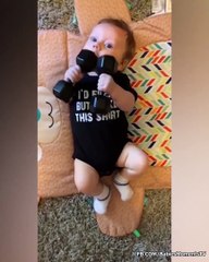 Cute Babies Doing Exercise So Funny