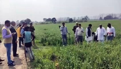 कैराना: ऊंचागांव में पीएसी बटालियन के लिए ज़मीनों की पैमाइश शुरू