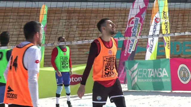 Palandöken’de kar voleybolu final heyecanı