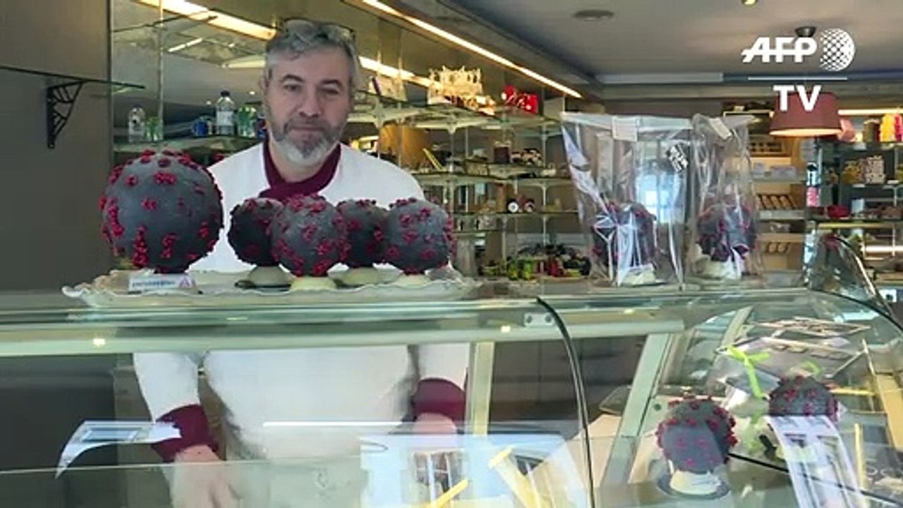 Lecker: Coronavirus aus Schokolade