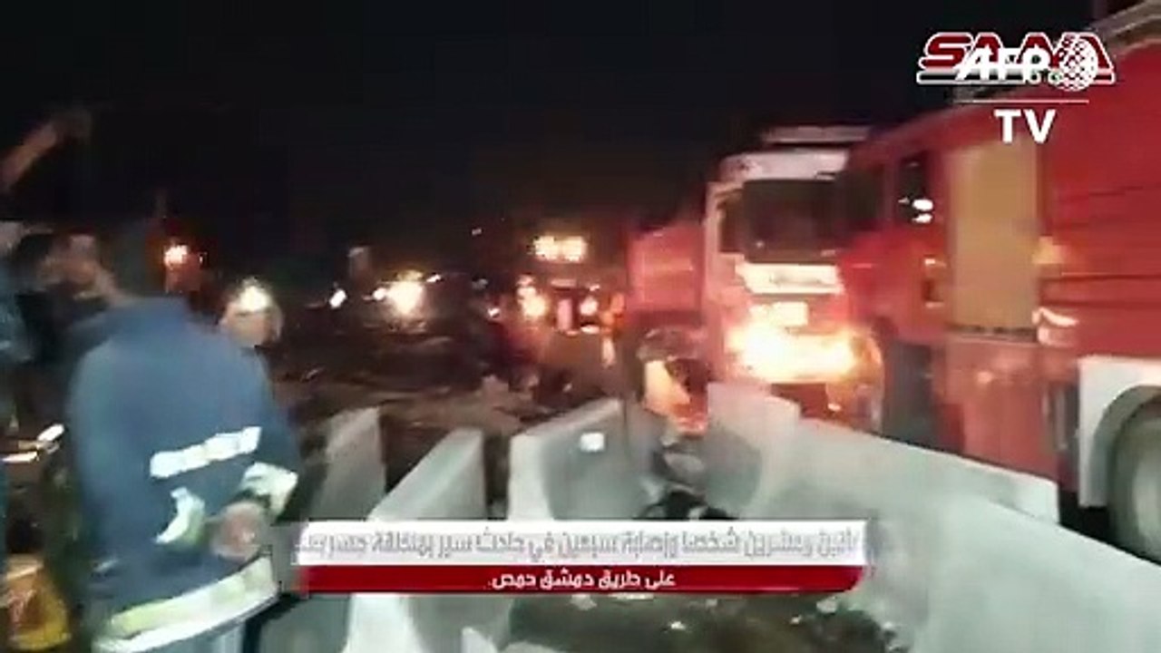 Dutzende Tote bei Verkehrsunfall in Syrien