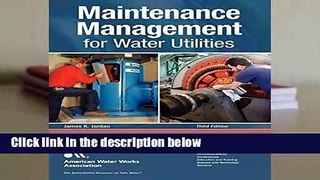 Full E-book  Maintenance Management for Water Utilities  Review