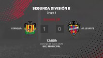 Resumen partido entre Cornellà y At. Levante Jornada 28 Segunda División B