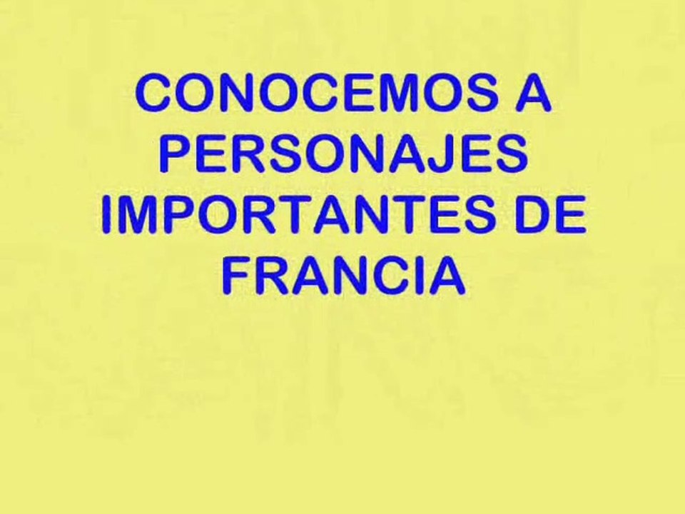 PERSONAJE IMPORTANTES