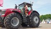 Pretty_Girl_Tractor_Driver_Massey_Ferguson_Deutz || Pretty Girl Tractor Driver Massey Ferguson Deutz-Fahr Harvester Agriculture Machines Exhibition 2019