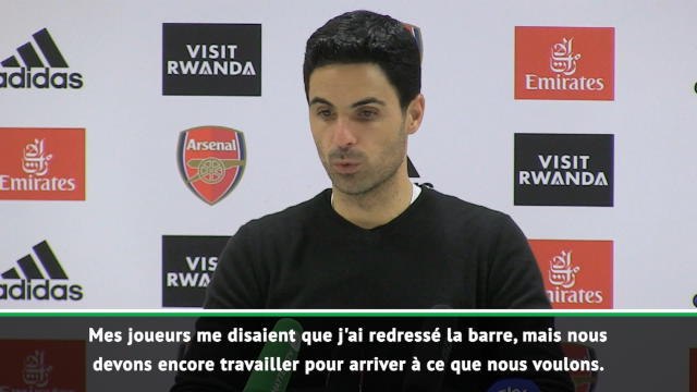 29e j. - Pour Arteta, Arsenal va dans la bonne direction