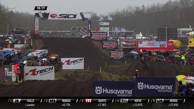 Jago Geerts passes Maxime Renaux - MX2 Race 1 - MXGP of The Netherlands 2020