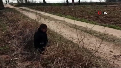 Cumhurbaşkanı Erdoğan'ın konuşmasında bahsettiği o miniğin Yunanistan yolundaki mücadelesi böyle görüntülenmişti