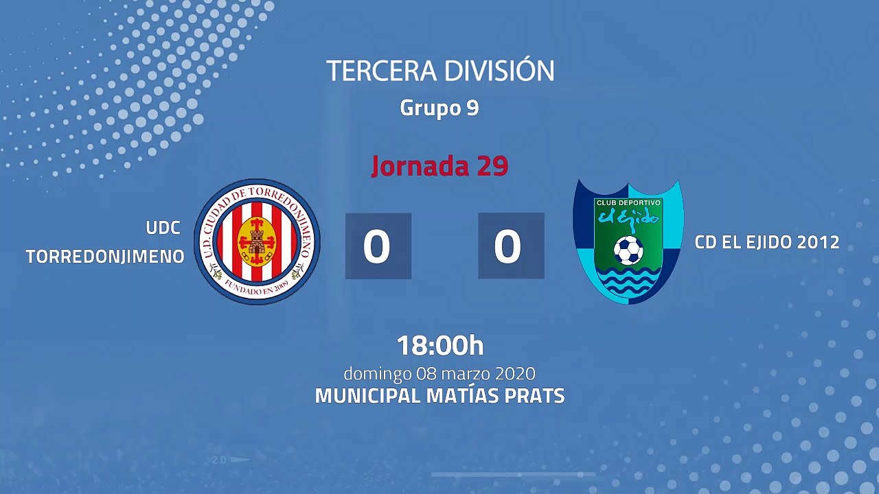 Resumen partido entre UDC Torredonjimeno y CD El Ejido 2012 Jornada 29 Tercera División
