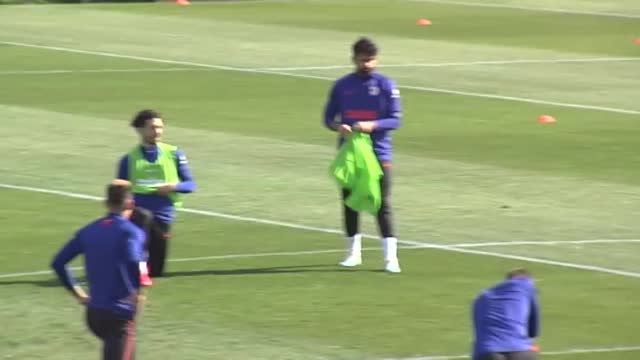 El Atlético de Madrid completa la sesión de recuperación mirando a la Champions