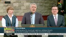 Colombia: Duque niega compra de votos por parte de 