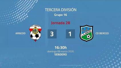 Resumen partido entre Arnedo y CD Berceo Jornada 28 Tercera División
