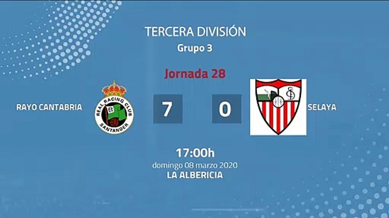 Resumen partido entre Rayo Cantabria y Selaya Jornada 28 Tercera División