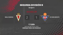 Resumen partido entre Real Murcia y CD Don Benito Jornada 28 Segunda División B