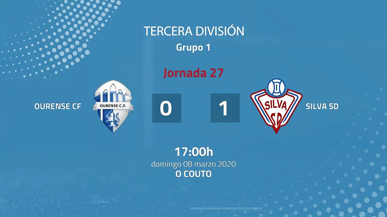 Resumen partido entre Ourense CF y Silva SD Jornada 27 Tercera División