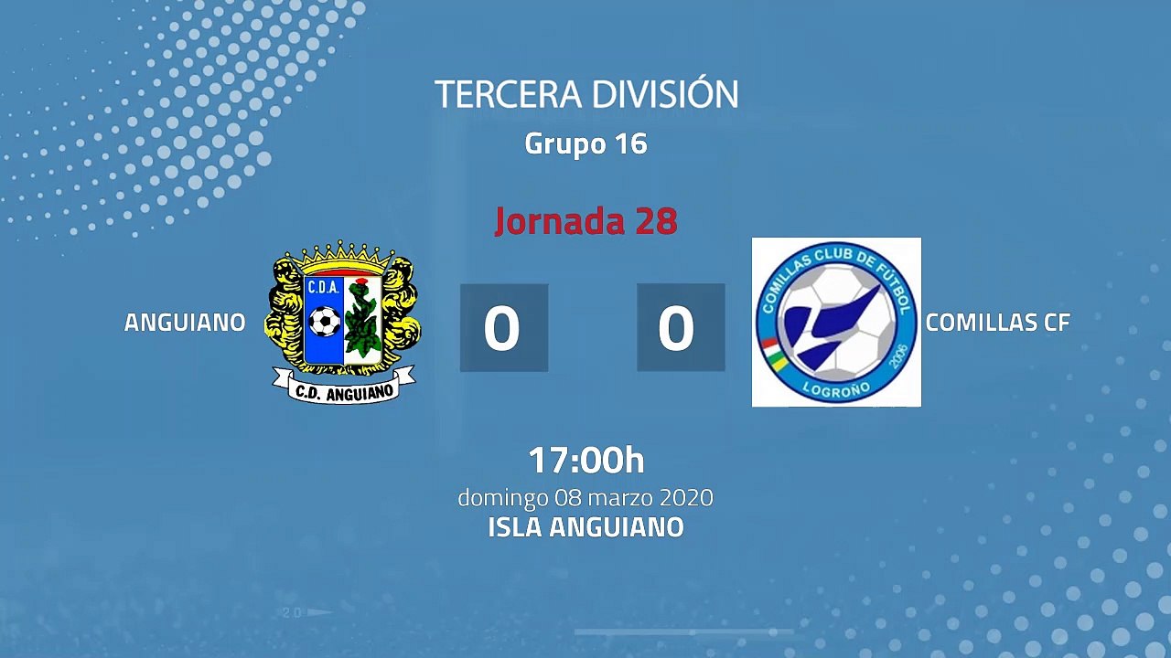 Resumen partido entre Anguiano y Comillas CF Jornada 28 Tercera División