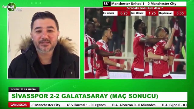 Sivasspor 2-2 Galatasaray | Ali Naci Küçük Öne Çıkan Notları Aktardı
