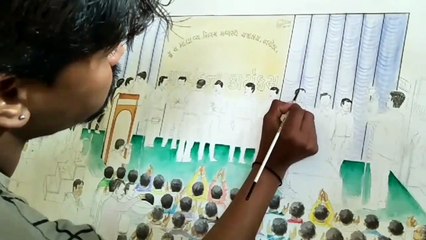water colour art,gsrtc,naroda workshop,mahendra ar,Water coloring painting water color watercolour art how to watercolor art GSRTC how to make watercolor how to make abstract watercolor art gsrtc watercolor, panting, water colouring, watercolor cityscapes