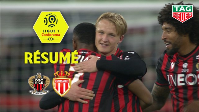 OGC Nice - AS Monaco (2-1) - Résumé - (OGCN-ASM) / 2019-20