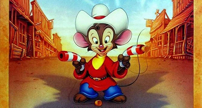 An American Tail Fievel Goes West Movie (1991) Phillip Glasser, James Stewart, Erica Yohn