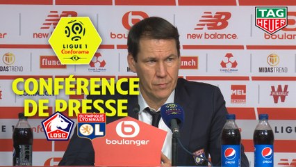 Conférence de presse LOSC - Olympique Lyonnais (1-0) : Christophe  GALTIER (LOSC) - Rudi GARCIA (OL) - 2019/2020