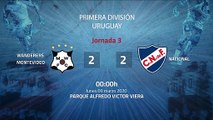 Resumen partido entre Wanderers Montevideo y Nacional Jornada 3 Apertura Uruguay