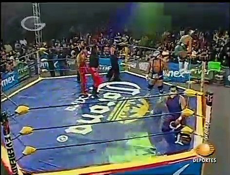 AAA Sin Limite 2009.08.17 Tehuacan - Match #04 Cuervo, El Zorro & Escoria vs. Los Wagner Maniacos