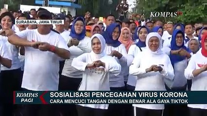 Cegah Coronam, Pemda Adakan Gerakan Jatim Sehat dengan Diiringi Musik Tiktok