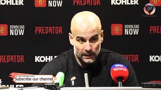 I don’t agree with... | Man United 2-0 Man City | Guardiola post-match press conference