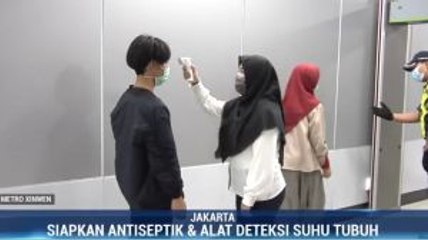 Cegah Virus Corona, MRT Jakarta Cek Suhu Tubuh Penumpang