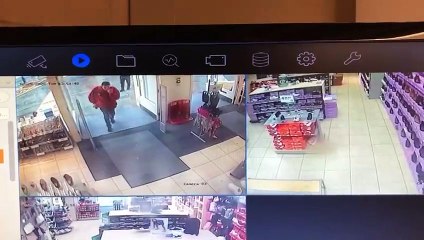 Shoplifter Slips Over After Slipping Past Security Scanner