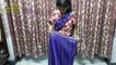 V Pattern Saree Wearing Style. Saree Draping for Party_Weddings_ Reception. New Design [YukI4hSULjo]