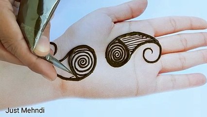 Very Easy trick mehndi design for front hands - Beautiful and simple mehndi design 2022