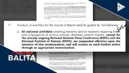 Mga hakbang para sa kaligtasan ng mga estudyante at DepEd personnel, patuloy