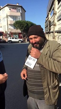 (Özel) Sağır ve dilsiz dilencinin dili zabıtayı görünce açıldı