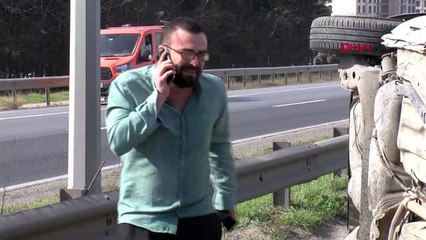 BÜYÜKÇEKMECE'DE KAZA SONRASI YARIŞ İSYANI