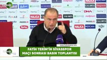 Fatih Terim'in Galatasaray maçı sonrası basın toplantısı