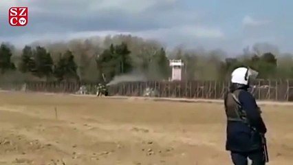 Mültecilerin üzerine tarım ilacı attılar