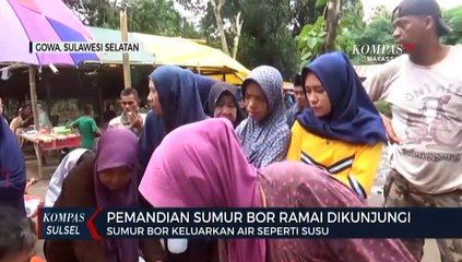 Sumur Bor Warga Keluarkan Air Warna Putih Seperti Susu