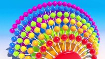 Learn Colors With Animal - Lots of Lollipops 3D. Many candy for kids to learn Big 3D Spiral Lollipops Learning Colors for kids