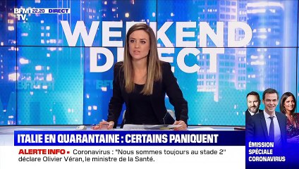 Virus : 15 millions d'Italiens en quarantaine (1/2) - 08/03