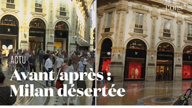 Les images de Milan, avant et après la mise en quarantaine à cause du coronavirus