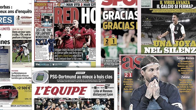 Le Real Madrid perd la tête, Manchester rouge de bonheur