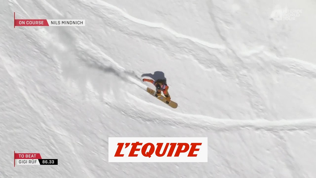 le run gagnant de Nils Mindnich en Autriche - Adrénaline - Snowboard freeride