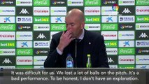 'Worst game of the season' Zidane left fuming after Real Madrid 2-1 defeat at Betis