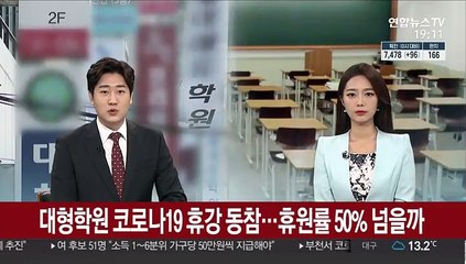 대형학원 코로나19 휴강 동참…휴원율 50% 넘을까