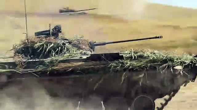 Georgian Defense Force T-72 and BMP-2 Infantry Fighting Vehicles Live Fire