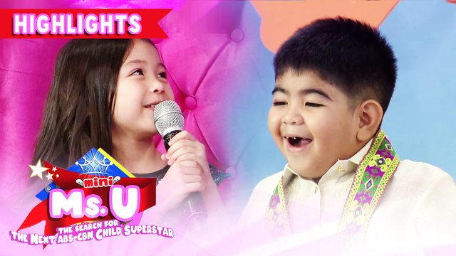 Mini Ms. U candidate Aleia admits to have a crush on Yorme | It's Showtime Mini Miss U