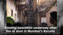 Cooling operation underway after fire at slum in Mumbai’s Byculla