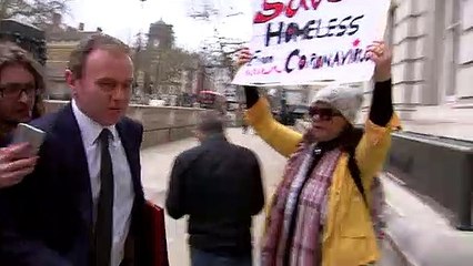 Ministers arrive for Cobra meeting at the Cabinet Office